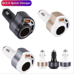 Wholesale <b>USB</b> 18W Car Charger <b>Type</b>-<b>C</b> & 2 <b>USB</b> Smart Mini Portable 12V/24V Car Fast Charger QC3.0 PD for Mobile Phone - Product Image 6