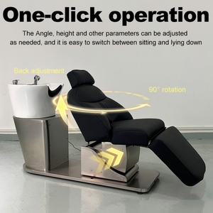 Sillón <span class=keywords><strong>de</strong></span> Champú Eléctrico <span class=keywords><strong>de</strong></span> Lujo, Ecológico, Lavabo y Silla para Champú <span class=keywords><strong>de</strong></span> Salón, Cama <span class=keywords><strong>de</strong></span> Champú Reclinable para Spa Capilar, Muebles <span class=keywords><strong>de</strong></span> Salón <span class=keywords><strong>de</strong></span> Belleza - Product Image 2