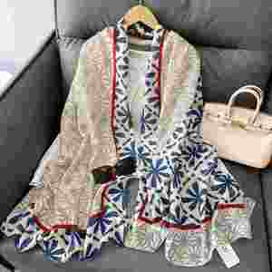 Bufandas de Moda con Estampado de Marca de Lujo, Mantas, Chales de Protección Solar para Mujer, Primavera Otoño YHK0013 - Product Image 5