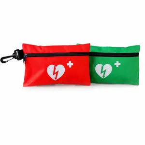 Portable AED Recue kit hot selling first aid kit with medical items strong handle for family hostip supplier & training