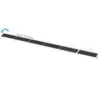 Système de suivi automatique à axe unique pour panneaux solaires, surface galvanisée à chaud, suivi automatique du soleil, conception personnalisable 90