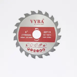 TCT металлический режущий пильный диск 110x24T 4-дюймовый стальной режущий диск циркулярной пилы подходит для угловой шлифовальной машины