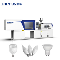 Machine d'injection plastique ZHENHUA en vente directe d'usine pour diffuseurs de lampe PC, PP, PBT, ampoules MR16, GU10, C37, T et boîtiers de lentilles d'ampoules