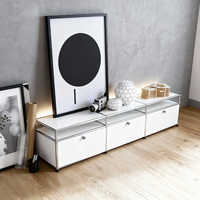 Armoire de rangement modulaire en acier au carbone moderne, meuble multifonctionnel pour salon, armoire simple pour salon