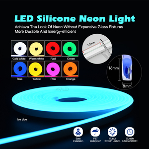 ไฟนีออนซิลิโคน LED แบบโค้งงอได้ สีเลือกได้ สำหรับตกแต่งป้ายตัวอักษร - Product Image 2