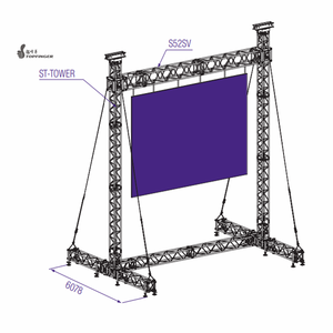 2023 topfinger chất lượng tốt nhất 300x300mm/400x400mm Nhôm chiếu sáng buổi hòa nhạc đứng giàn cho sự kiện chiếu sáng Giàn - Product Image 3