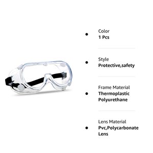 Hot Sale Anti-Fog Scratch-Resistant Work <strong>Safety</strong> <strong>Goggles</strong> Transparent Lens Industrial Construction Dust Splash Eye Plastic - Product Image 5