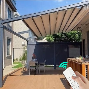 Auvent pliable haute résistance au vent, imperméable, rétractable, pour usage extérieur en bord de mer et en zone côtière - Product Image 3