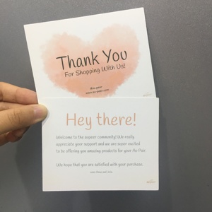 Tarjeta de Invitación Personalizada con Mensaje de Agradecimiento Impreso - Product Image 1