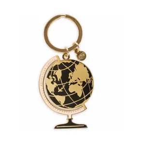 China manufacturer custom metal enamel keychain gold cheap key pendant