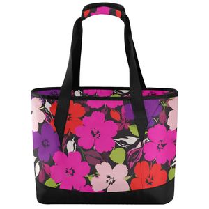 Sac Isotherme Floral Hawaïen pour Repas – Sac Glacière Thermique Portable avec Fermeture Éclair pour Voyage et Pique-nique - Product Image 1