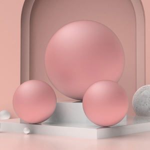 Mat pembe paslanmaz çelik Hollow Lotus kök küresel tavan yansıtıcı top düğün sahne duvar dekorasyon için renkli top - Product Image 3