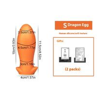 Set de Tapones Anales Súper Grandes con Forma de Huevo de Dragón, Control Eléctrico por Botón, Tapón Anal Suave para Hombres y Mujeres, Juguetes Sexuales Divertidos y Usables, SM