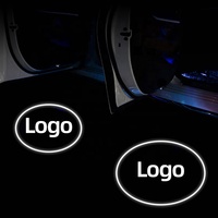 Luz Proyector LED Inalámbrica Personalizada de Fábrica para Puerta de Coche Logo Proyector Láser 3D Lámpara de Bienvenida Luz de Sombra Fantasma Lámpara de Cortesía para Coche Nuevo