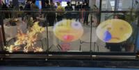 Écran LED souple P8 pour mur en verre, film transparent adhésif pour vitrine, ascenseur, signalétique intérieure