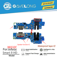 Placa de Puerto de Carga Tipo C, Flex de Puerto de Carga, Repuestos para Reparación de Teléfonos, Repuesto para Infinix GT20 PRO