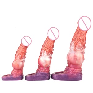 Guaina per pene a forma di dente di lupo con squame di drago, per <span class=keywords><strong>uomo</strong></span>, allungata <span class=keywords><strong>e</strong></span> ispessita, giocattoli sessuali per <span class=keywords><strong>uomo</strong></span> <span class=keywords><strong>e</strong></span> <span class=keywords><strong>donna</strong></span> - Product Image 1