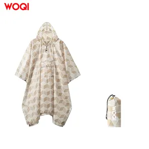 Woqi bán buôn in áo mưa PVC, không thấm nước dành cho người lớn áo mưa