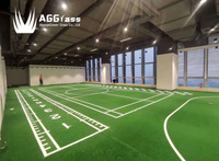 Gazon artificiel en plastique AlwaysGreen Grass 400D-140Z pour terrain de football, haute qualité, 50/60 mm, densité 8200S/SQM, PP+NET+LATEX