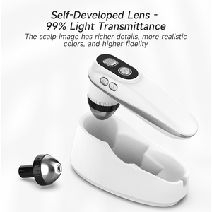 MEIBOYI <span class=keywords><strong>Microscope</strong></span> capillaire numérique à écran tactile de 11.6 pouces, analyseur de follicules pileux à usage domestique, détecteur de peau et dispositif d'analyse de la tête - Product Image 4