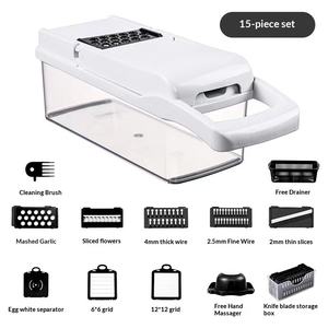 Nouveau Coupe-légumes Manuel Multifonction en Plastique, Hachoir à <span class=keywords><strong>Oignons</strong></span>, Râpe à Pommes de Terre avec Lames en Acier Inoxydable, Facile à Utiliser - Product Image 6