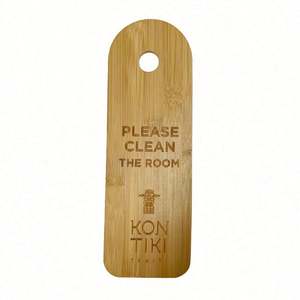 Etiqueta Colgante de Bambú para Puerta de Hotel Personalizada, Letrero de Madera para No Molestar - Product Image 2