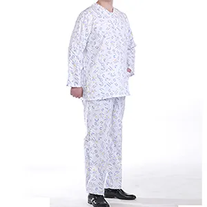 Neue stil blume design muster druck 2014 krankenhaus pyjamas