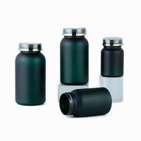 Offre Spéciale – Bouteille vide en plastique PET dépoli avec bouchon à vis pour capsules de médicaments et vitamines, 80ml, 120ml, 150ml, 250ml