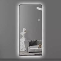 Miroir sur pied en verre de grande taille style Nobleness, personnalisable, décoration murale pour mariage, mobilier de salon, tendance Japandi FM-032