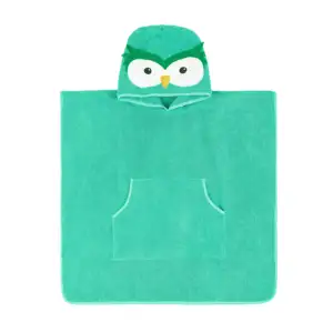 Asciugamano in microfibra gufo cartone animato asciugamano con cappuccio asciugatura rapida asciugamano per bambini