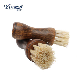 Cepillo para Zapatos de Madera Maciza Yinste, Cepillo de Pelo de Cerdo para Eliminar Manchas y Limpiar - Product Image 2
