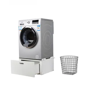 नई आने वाली वॉशिंग मशीन स्टोरेज कैबिनेट दराज के साथ DIY वॉशर ड्रायर पेडस्टल