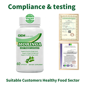 Cápsulas de Extracto de Moringa Vegana 100% a Base de Plantas, Cumple con las Normas de la UE, Etiquetado y Empaquetado Personalizados, Suplemento Apto para Veganos - Product Image 5