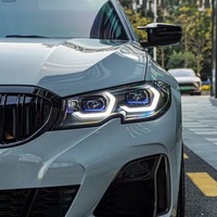 Phare laser HETOP G20 2018-2022 Série 3 Version bicolore Jaune et Blanc Mise à niveau LED DRL Lampe Lentille laser Style pour BMW