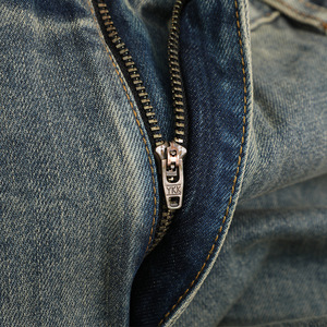 14 oz Selvage Denim Retro Loose Straight Casual <strong>Men's</strong> <strong>Jeans</strong> <strong>Red</strong> Summer Solid Japanese Raw Technique Selvedge Denim <strong>Jeans</strong> <strong>Men</strong> - Product Image 3