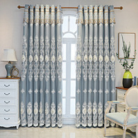 MU precio bajo bordado de lujo cortinas elegantes sala de estar hermosas cortinas y cortinas clásicas europeas