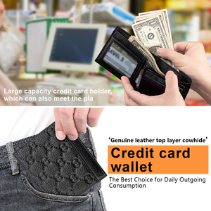 Portefeuille court de luxe tendance à la vente chaude pour hommes Sac de créateur Grande capacité Porte-monnaie en cuir véritable Sacs pour femmes Porte-monnaie - Product Image 5