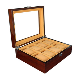 Hot Sale Popular High End Watch Box Baking Lacquer Wooden Watch Display Box Jewelry Storage Box