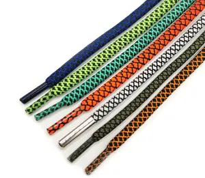 Color waist rope manufacturers directly supply polyester woven round rope pants and sports shoelace hoodie draw rop