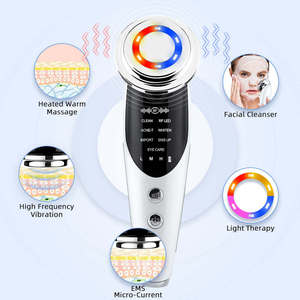 Appareil facial micro-courant 7-en-1 pour le rajeunissement de la peau, le resserrement, le lifting du visage, le massage anti-âge, outil de beauté pour la maison - Product Image 4