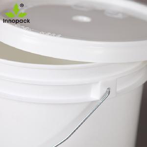 Cubo de pintura resistente de 3,5 galones con tapa a prueba de manipulaciones y mango de metal Lata impresa de plástico para uso alimentario asequible - Product Image 2