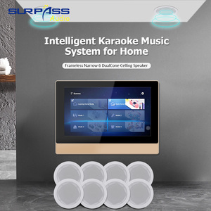 Tuya Smart Home Audio System Touch Screen WiFi Android in Wall <b>Amplifier</b> <b>With</b> 8 Ceiling <b>Speakers</b> Set Tuya Smart Home System - Product Image 6