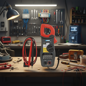 Pinza Amperimétrica Digital Fervi 600V con Rango Automático, Herramienta de Medición de Corriente CA, Voltaje, Resistencia y Frecuencia - Product Image 3