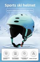Casque de ski couleur dégradée pour sports d'hiver en plein air, station de ski, sécurité anti-collision améliorée, avec sangle de lunettes intégrée, pour adultes