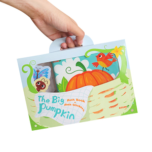 Esummi Nuovo Design Set di Libri da Bagno per Bambini a Forma di Zucca con Adesivi, <span class=keywords><strong>Libro</strong></span> Morbido per Bambini, Cambio Colore Magico in Acqua - Product Image 1