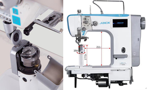 Nouvelle machine à point noué numérique <span class=keywords><strong>JACK</strong></span> S7 à alimentation par rouleaux Machines à coudre industrielles - Product Image 2