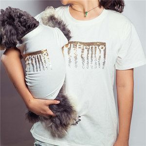 UFBemoホットセールカスタムデザイナーマッチングオーナー親子サマークーリングペット服犬<span class=keywords><strong>T</strong></span>シャツ - Product Image 5