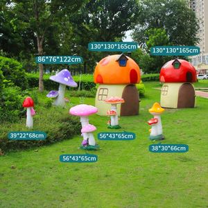 Decoración de Jardín con Forma de Hongo, Escultura de Planta de FRP para Exteriores, Decoración para Parques, Jardines de Infancia y Espacios Verdes - Product Image 1