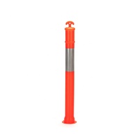 Bolardo T-Top con Base de 1100 mm de Altura, Material PE, Delimitador de Tráfico, Poste Guía, Postes Reflectantes para Carreteras, Productos de Advertencia de Tráfico