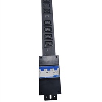 PDU de 100A con 12 Tomas de Corriente C19, PDU Inteligente con Monitorización IP para Centro de Computación, Regleta de Alimentación Inteligente con Medidor